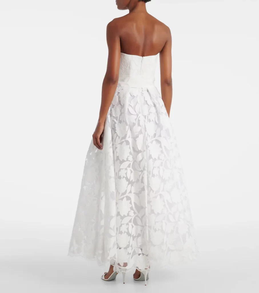 Embroidered Tulle Gown Full Size Image 2