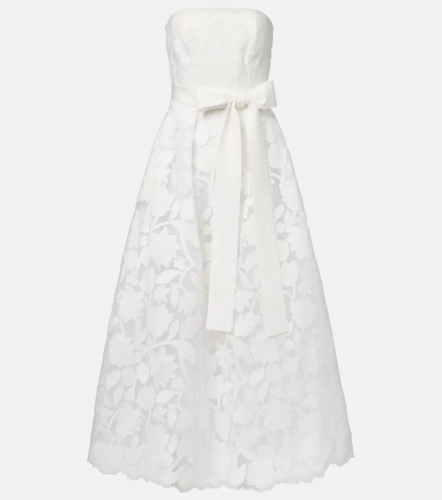 Embroidered Tulle Gown Full Size Image 5