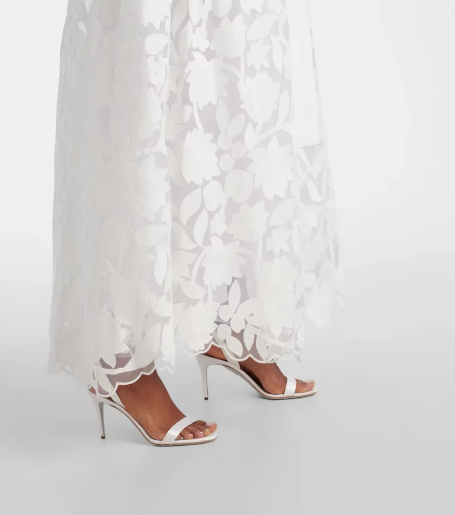 Embroidered Tulle Gown Full Size Image 4