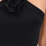 Rosette Knit Midi Dress Thumbnail 5