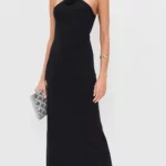 Rosette Knit Midi Dress Thumbnail 1