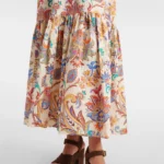 Paisley Cotton Maxi Dress Thumbnail 5