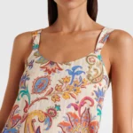 Paisley Cotton Maxi Dress Thumbnail 2