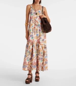 ETRO Paisley Cotton Maxi Dress