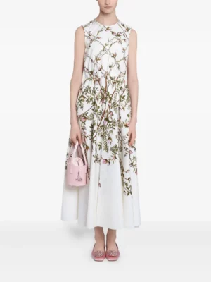 GIAMBATTISTA VALLI Floral-print Midi Dress