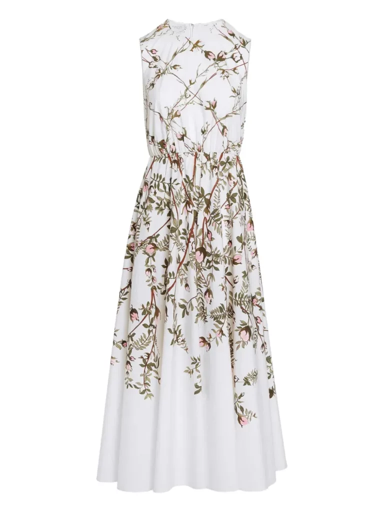 Floral-print Midi Dress Full Size Image 2