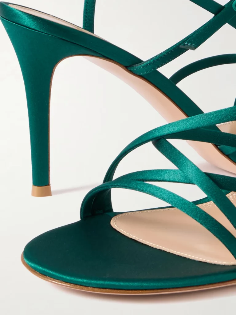85mm Satin Sandals Full Size Image 4