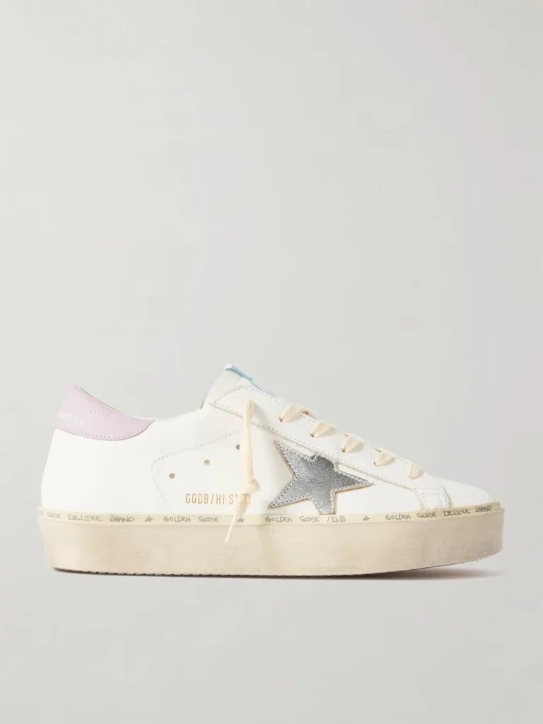 Hi Star Distressed Leather Sneakers Full Size Image 1