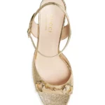 Lady Horsebit Metallic Leather Sandals Thumbnail 2