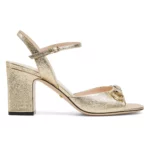 Lady Horsebit Metallic Leather Sandals Thumbnail 1