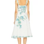 Midi Dress with Buckle Belt Thumbnail 2