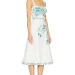 Midi Dress with Buckle Belt Thumbnail 3