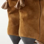 Dalby Tasseled Leather-trimmed Suede Ankle Boots Thumbnail 2