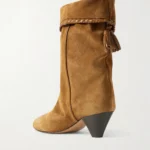 Dalby Tasseled Leather-trimmed Suede Ankle Boots Thumbnail 3