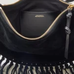 Oskan Soft Fringed Suede Shoulder Bag Thumbnail 5