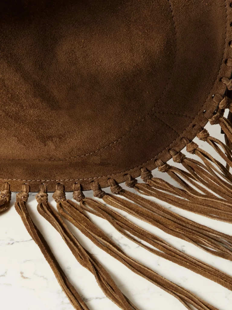 Oskan Soft Fringed Suede Shoulder Bag Full Size Image 3