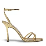 Leo Metallic Leather Sandals Thumbnail 1