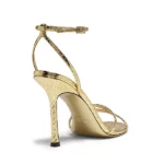 Leo Metallic Leather Sandals Thumbnail 2