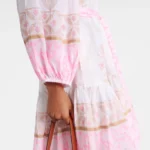 Printed Off-shoulder Cotton Minidress Thumbnail 3