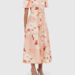 Bianca Short Sleeve Midi Dress Thumbnail 4