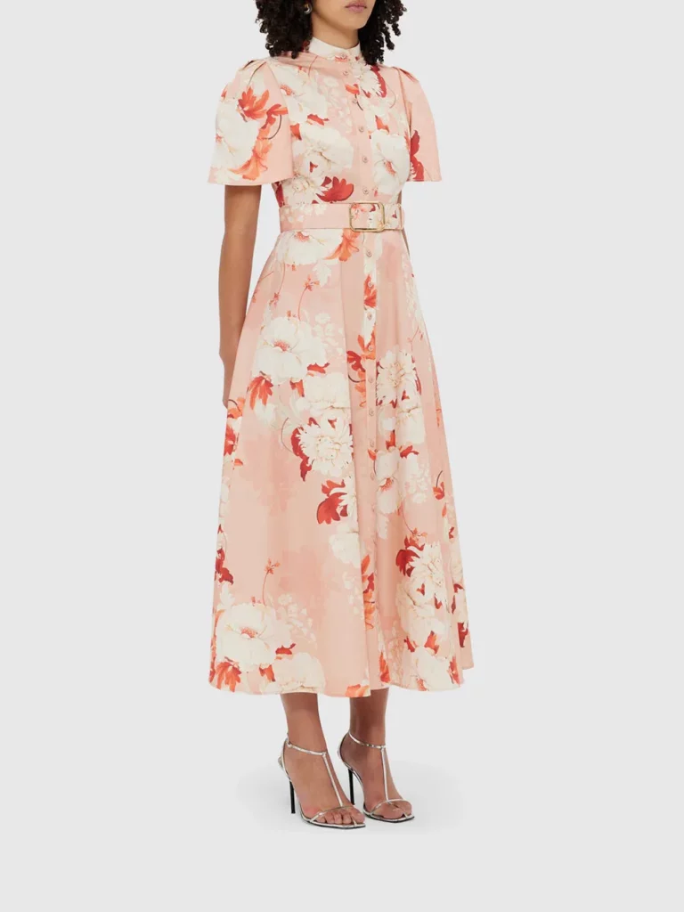 Bianca Short Sleeve Midi Dress Full Size Image 4