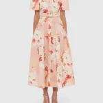 Bianca Short Sleeve Midi Dress Thumbnail 1