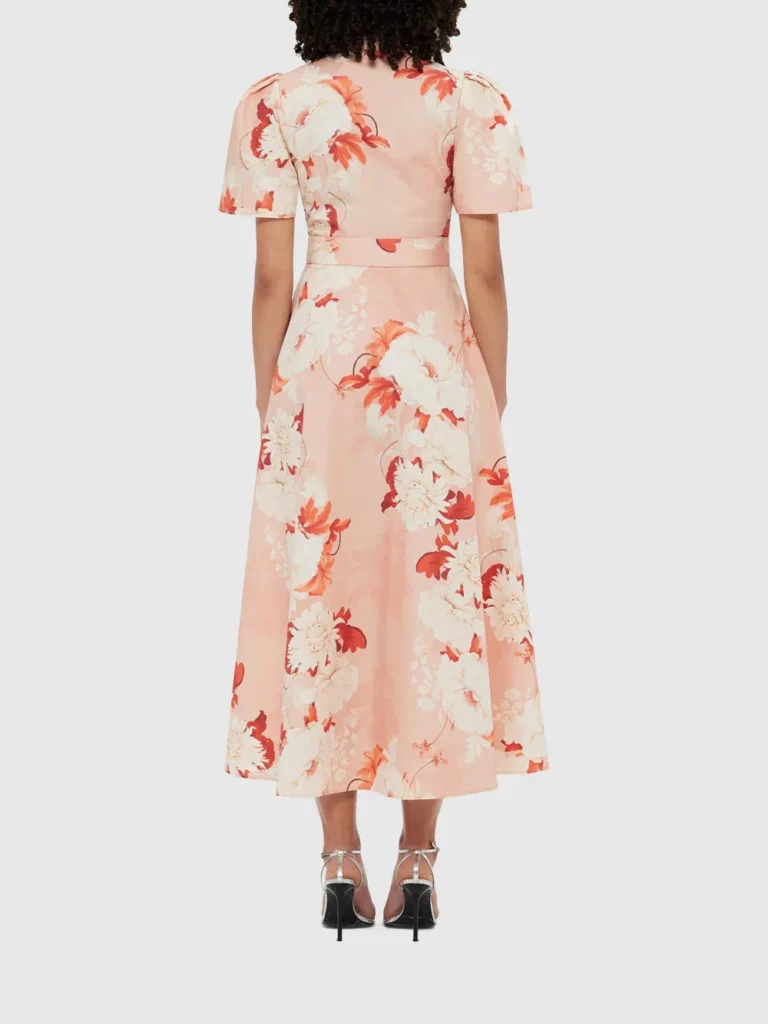 Bianca Short Sleeve Midi Dress Full Size Image 2