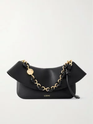 LOEWE Ola Medium Embellished Leather Shoulder Bag
