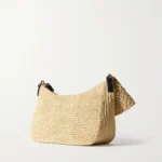 Paula’s Ibiza Ola Embellished Leather-trimmed Raffia Shoulder Bag Thumbnail 2