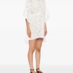 Broderie-anglaise Drawstring Mini Dress Thumbnail 2