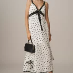 Sleeveless V-neck Midi Slip Dress Thumbnail 1