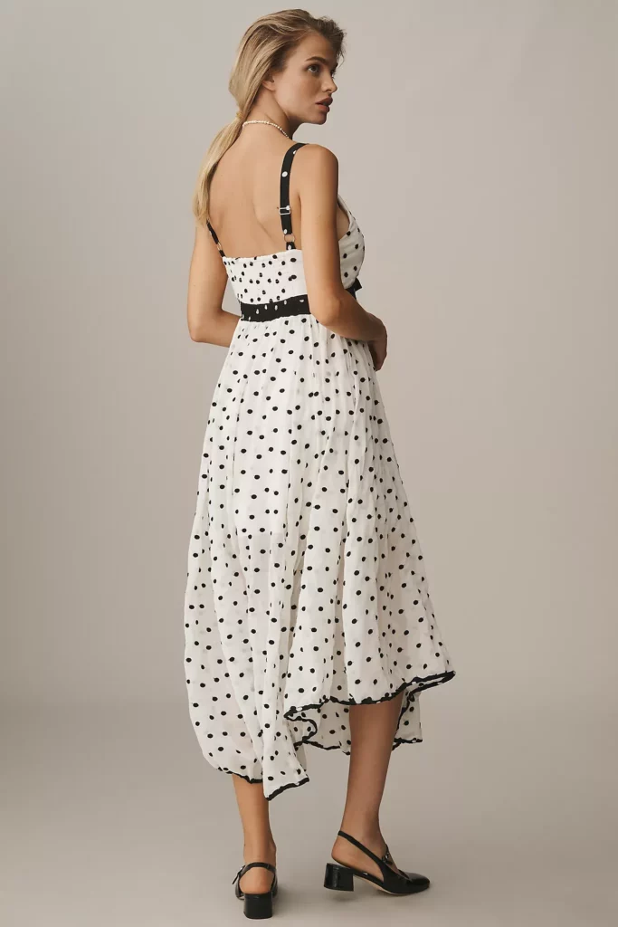 Sleeveless V-neck Midi Slip Dress Full Size Image 3