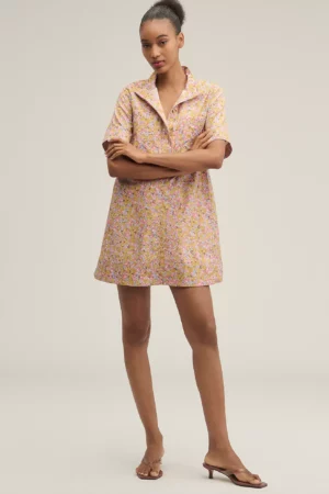MAEVE The Jeanie Short-Sleeve A-Line Mini Dress