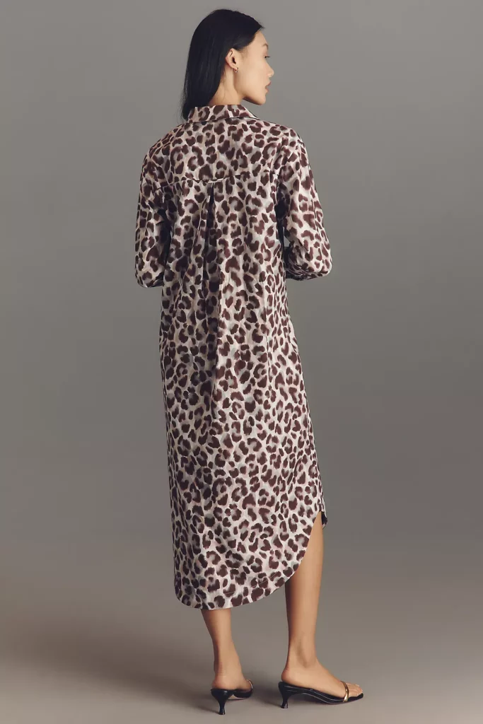 The Soren Long-Sleeve Shirt Dress Full Size Image 4