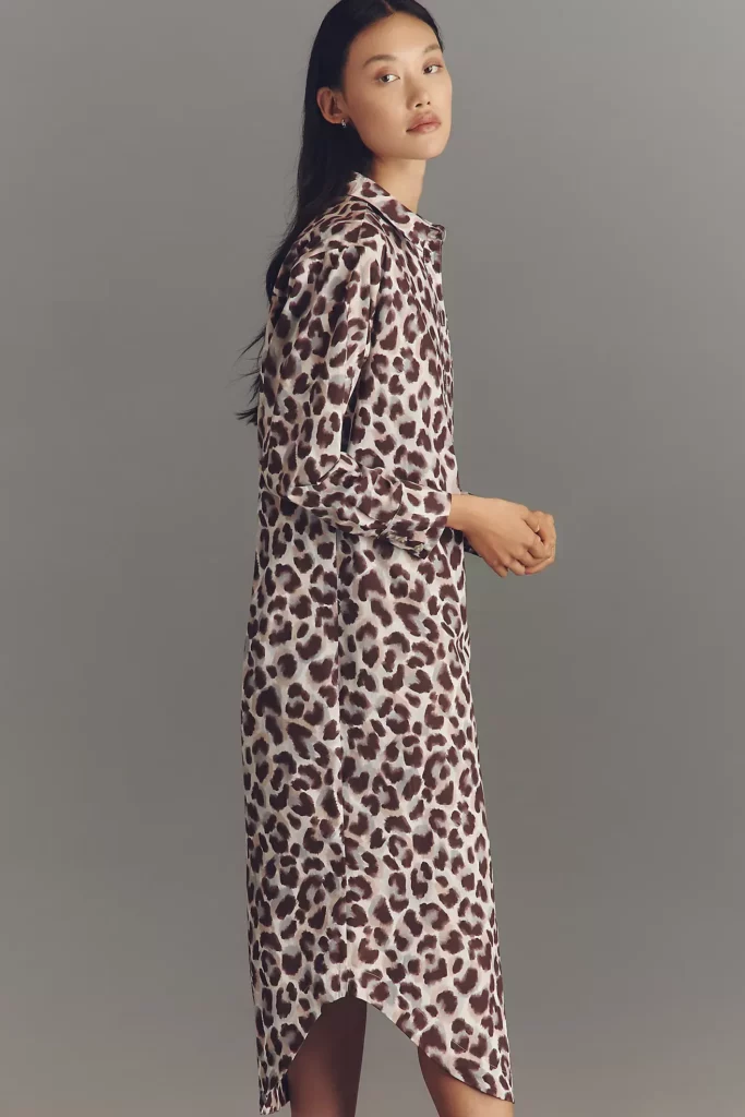 The Soren Long-Sleeve Shirt Dress Full Size Image 2