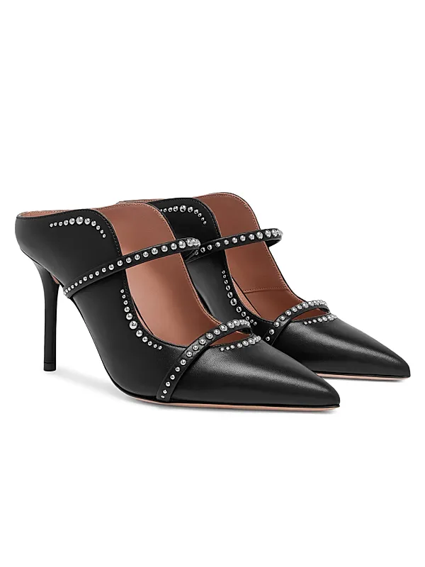 Maureen Studded Leather Mules Full Size Image 2