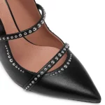 Maureen Studded Leather Mules Thumbnail 3