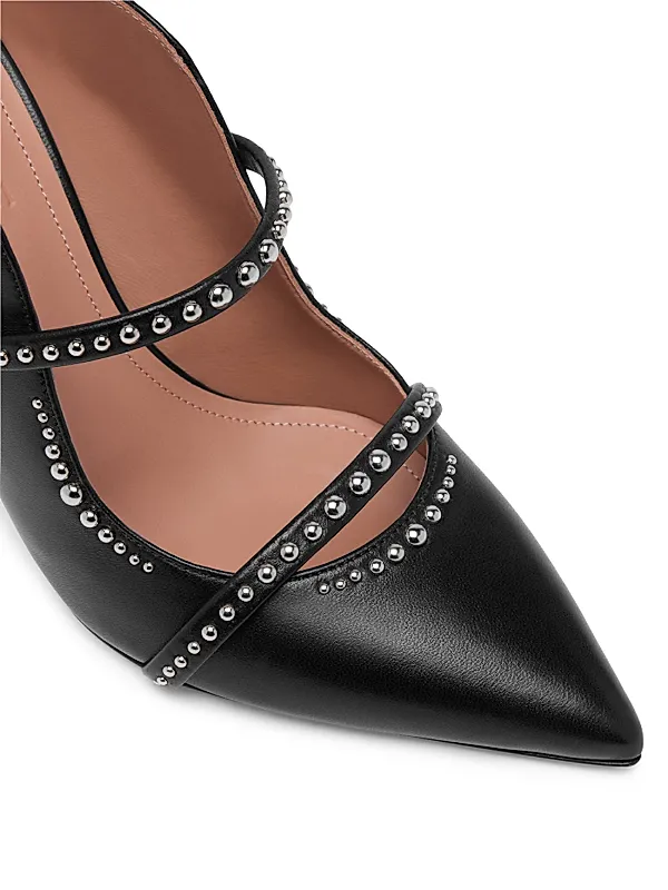 Maureen Studded Leather Mules Full Size Image 3