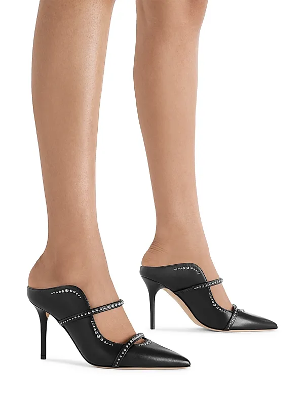 Maureen Studded Leather Mules Full Size Image 4