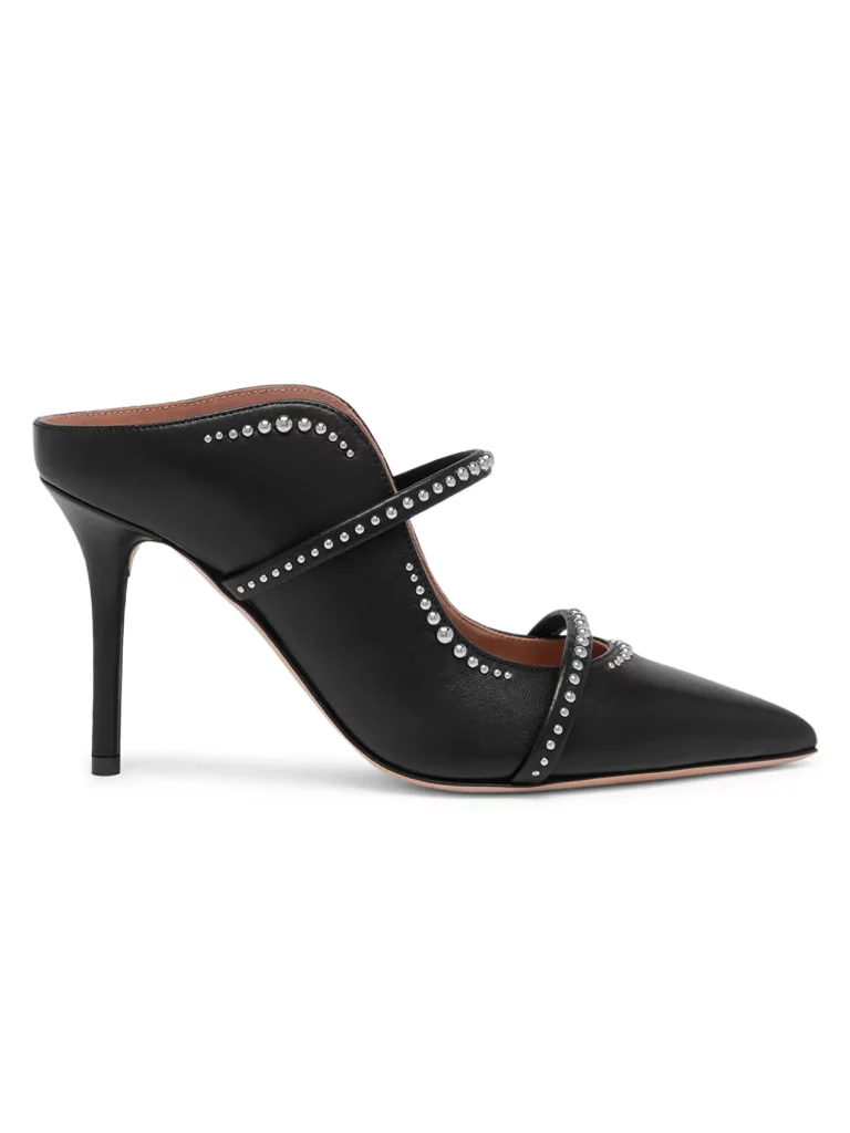Maureen Studded Leather Mules Full Size Image 1
