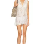 Broderie Tie Mini Dress Thumbnail 1