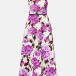 Floral Cotton-blend Faille Midi Dress Thumbnail 4