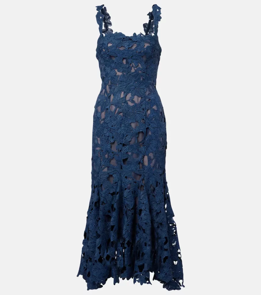 Guipure Lace Midi Dress Full Size Image 5