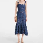 Guipure Lace Midi Dress Thumbnail 1