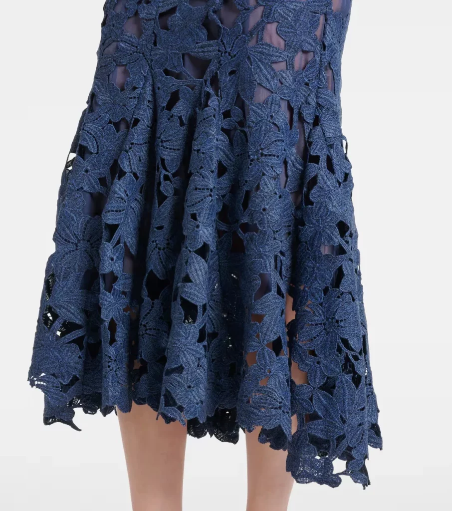 Guipure Lace Midi Dress Full Size Image 4