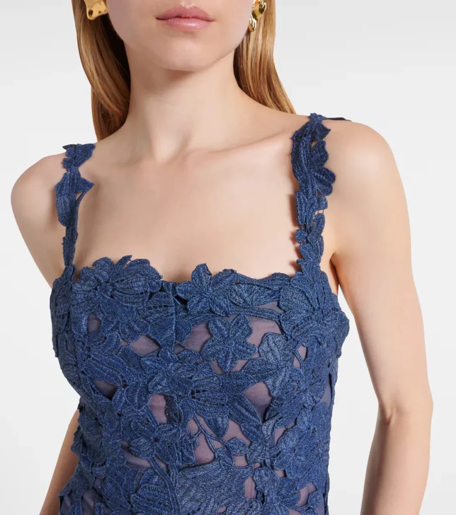Guipure Lace Midi Dress Full Size Image 2