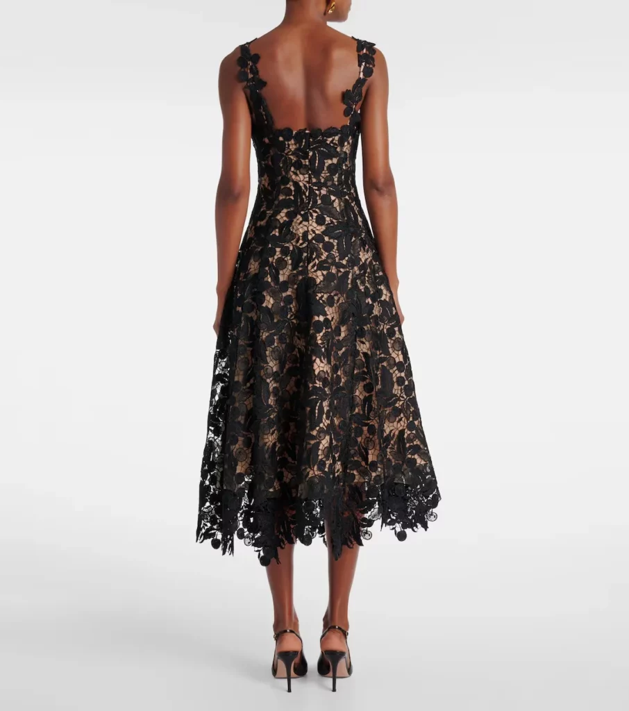 Lace Guipure Cocktail Dress Full Size Image 2
