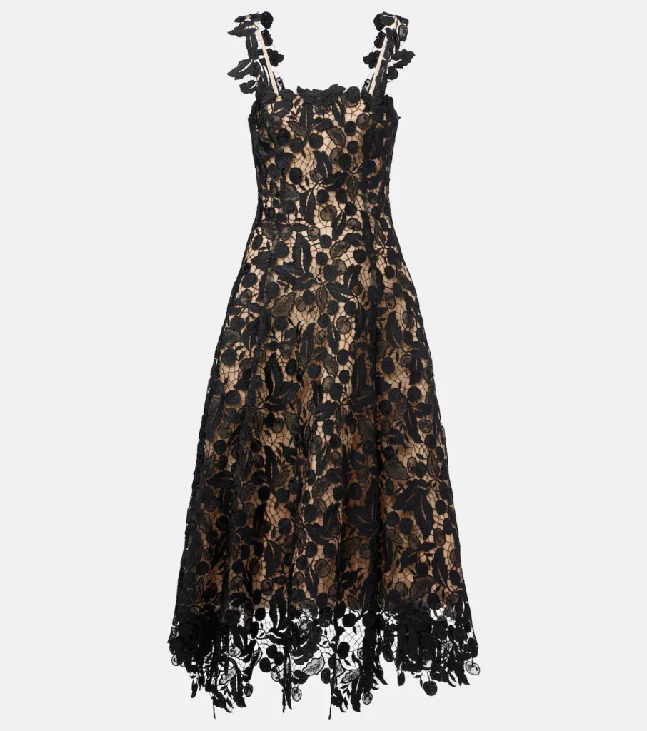Lace Guipure Cocktail Dress Full Size Image 5