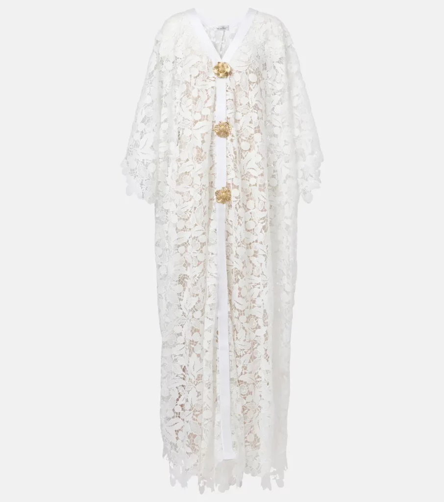 Lace Guipure Midi Dress Full Size Image 7
