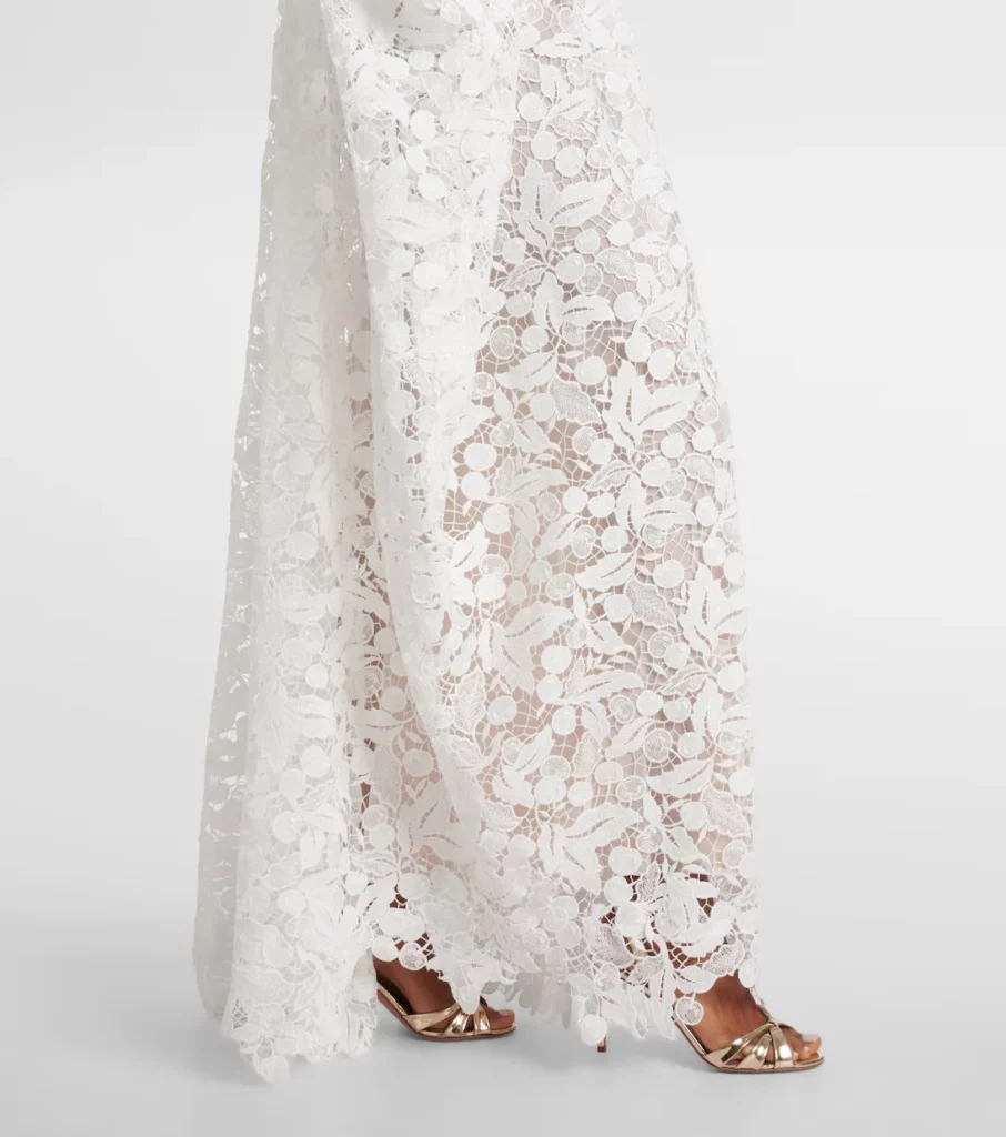 Lace Guipure Midi Dress Full Size Image 5
